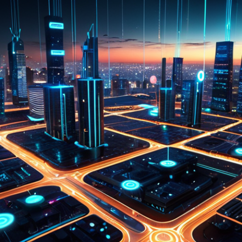 Home 4 **
Prompt: "A futuristic cityscape at night, glowing with interconnected data streams. Cyber security symbols subtly overlay the scene, representing data encryption protecting personal information. Focus on the blend of technological advancement and data privacy."
**